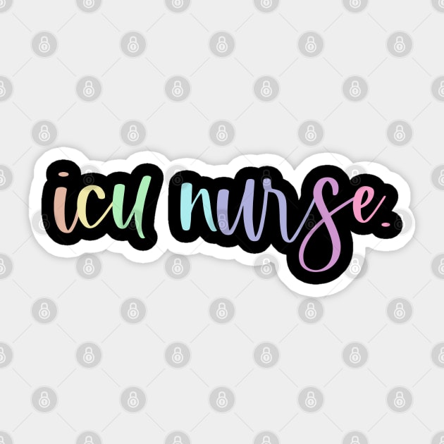 ICU Nurse Sticker by Zedeldesign